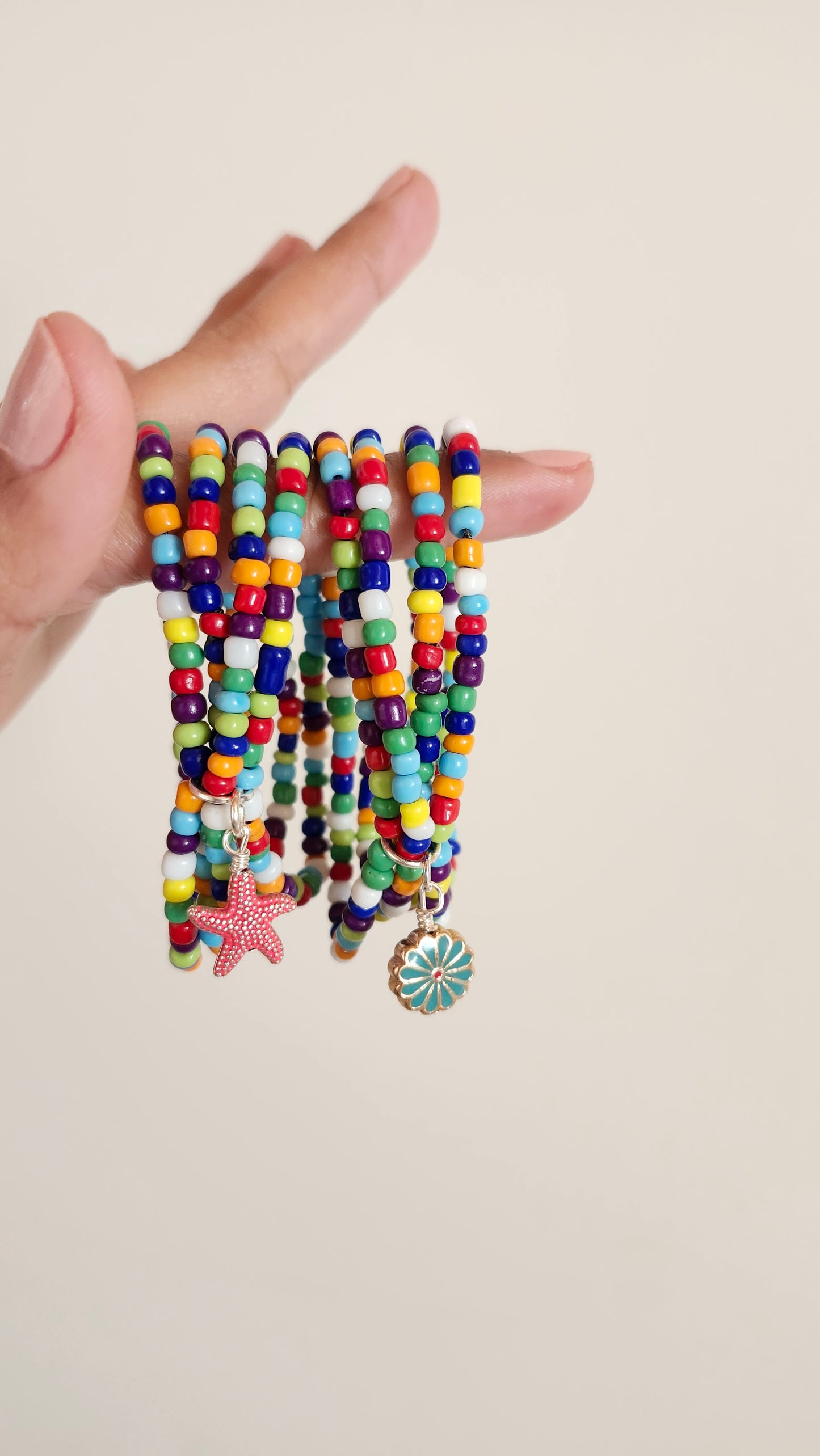 Multicolor Glass Beads Bracelets