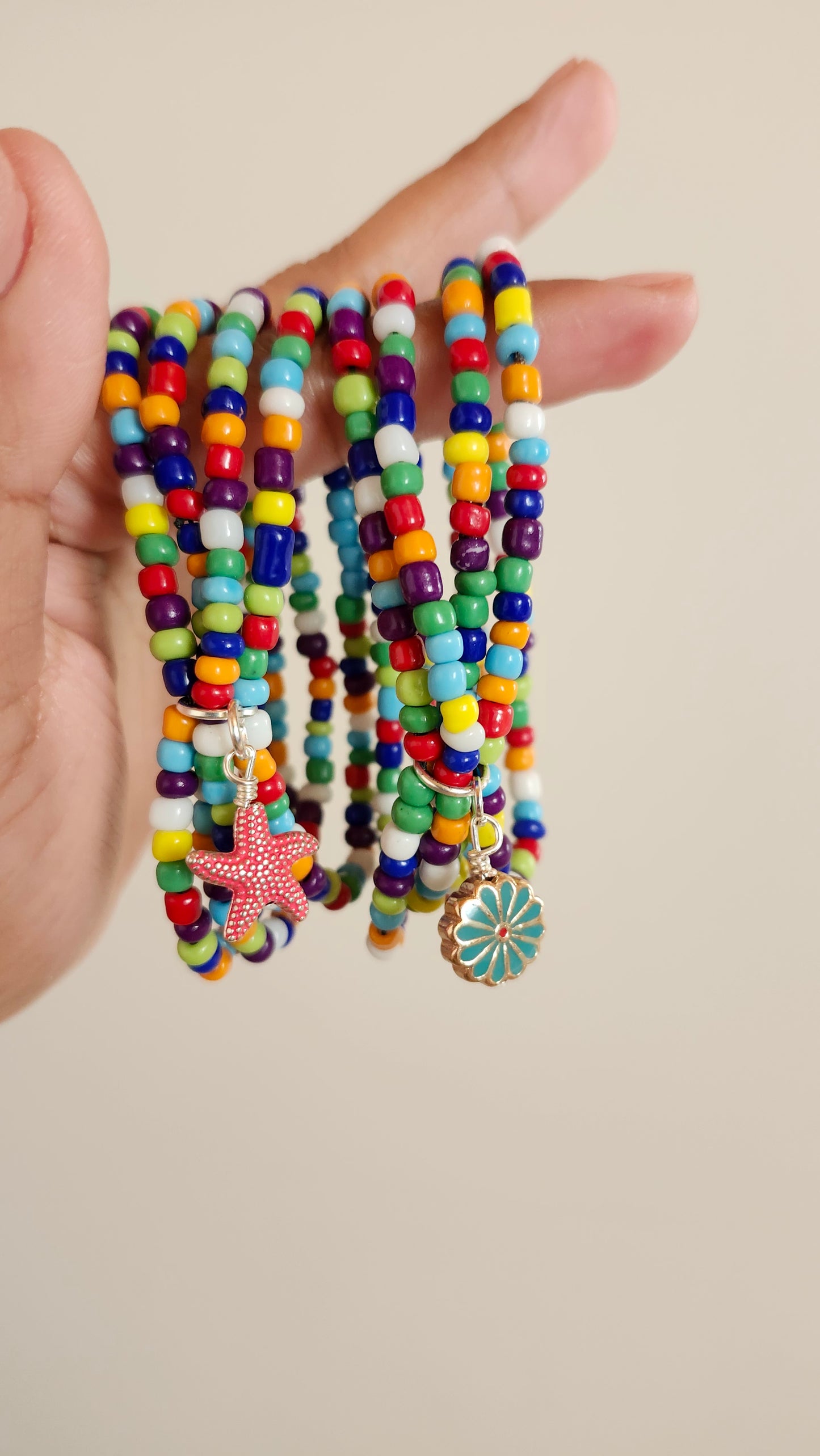 Multicolor Glass Beads Bracelets